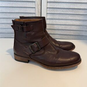 Frye Tyler Engineer Brown Boots Women’s Size 7.5